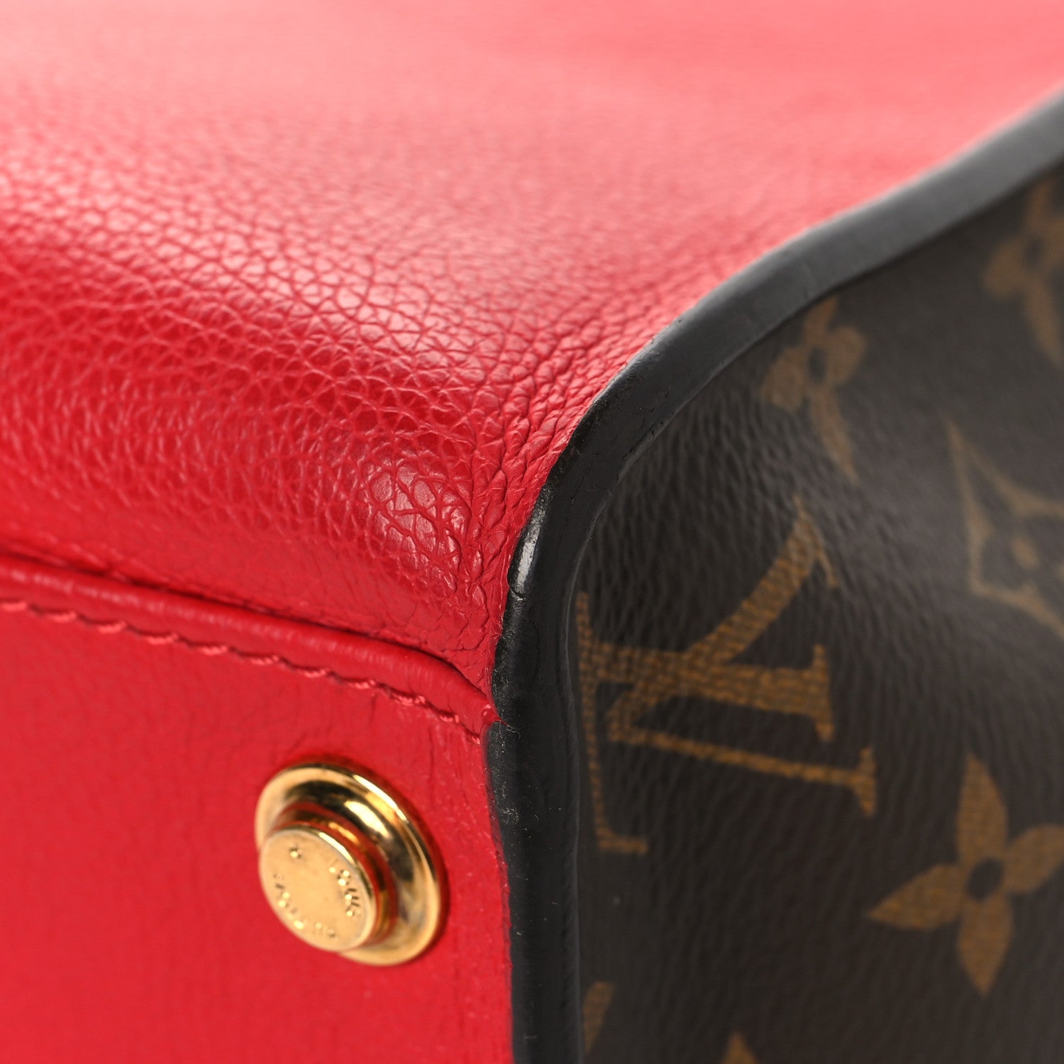 Louis Vuitton Calfskin Monogram On My Side Pirate Red 10 of 12
