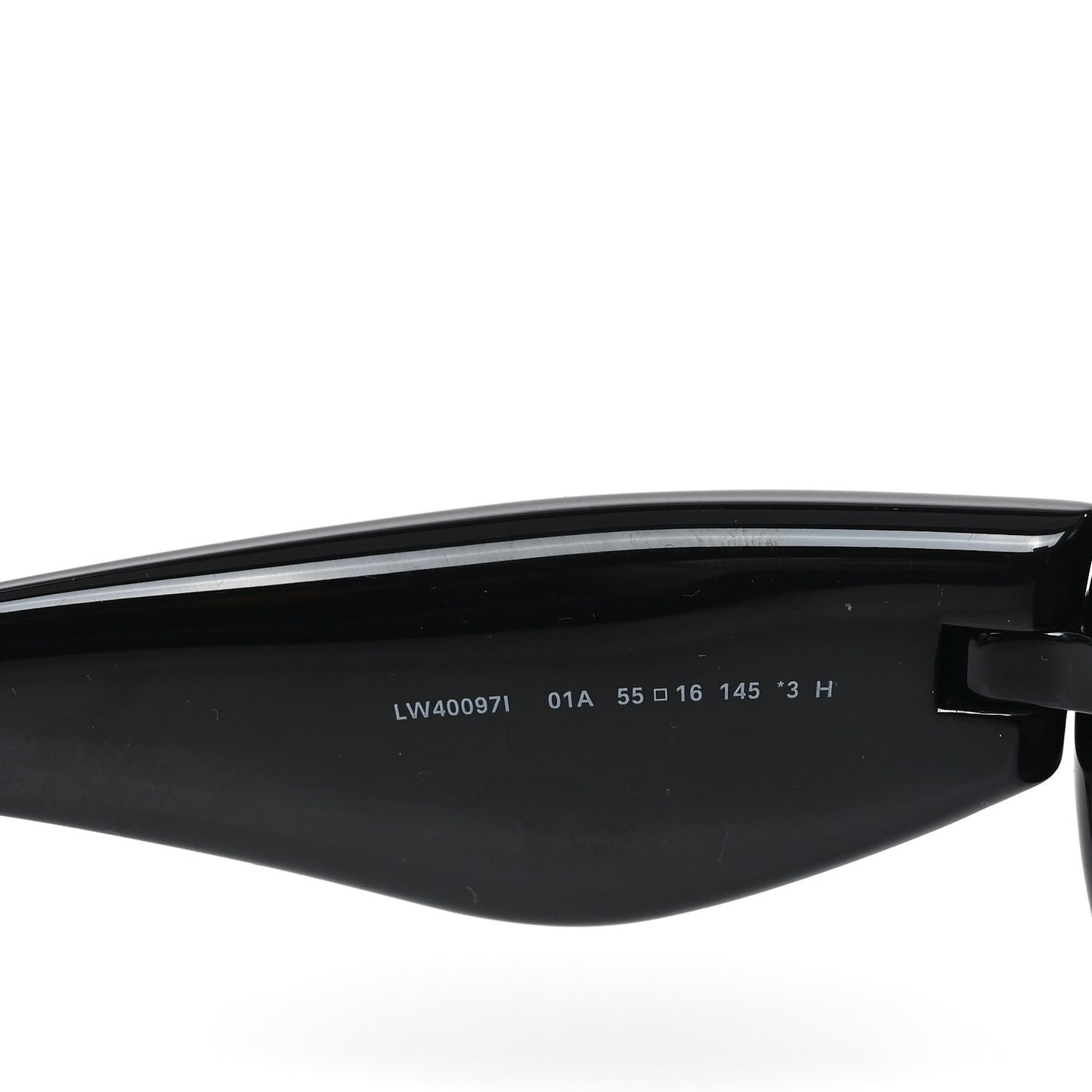 Acetate Inflated Cat-Eye Sunglasses LW40097I Black