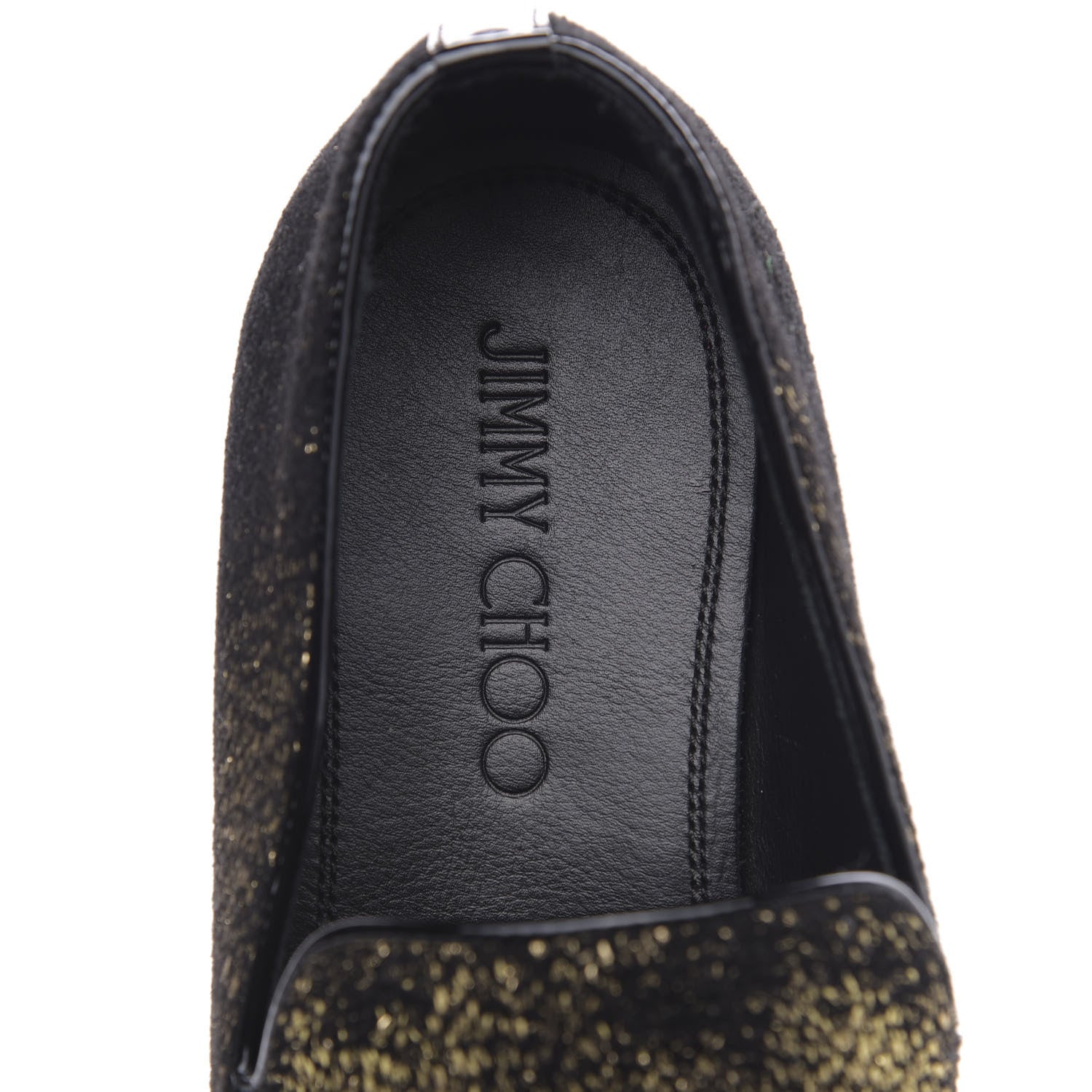 Jimmy Choo Metallic Pony Fabric Sloane Loafers 40.5 Gold 7 of 8