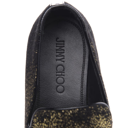 Jimmy Choo Metallic Pony Fabric Sloane Loafers 40.5 Gold 7 of 8