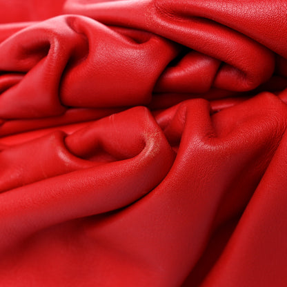Bottega Veneta Smooth Butter Calf The Pouch Oversized Clutch Bright Red 14 of 15