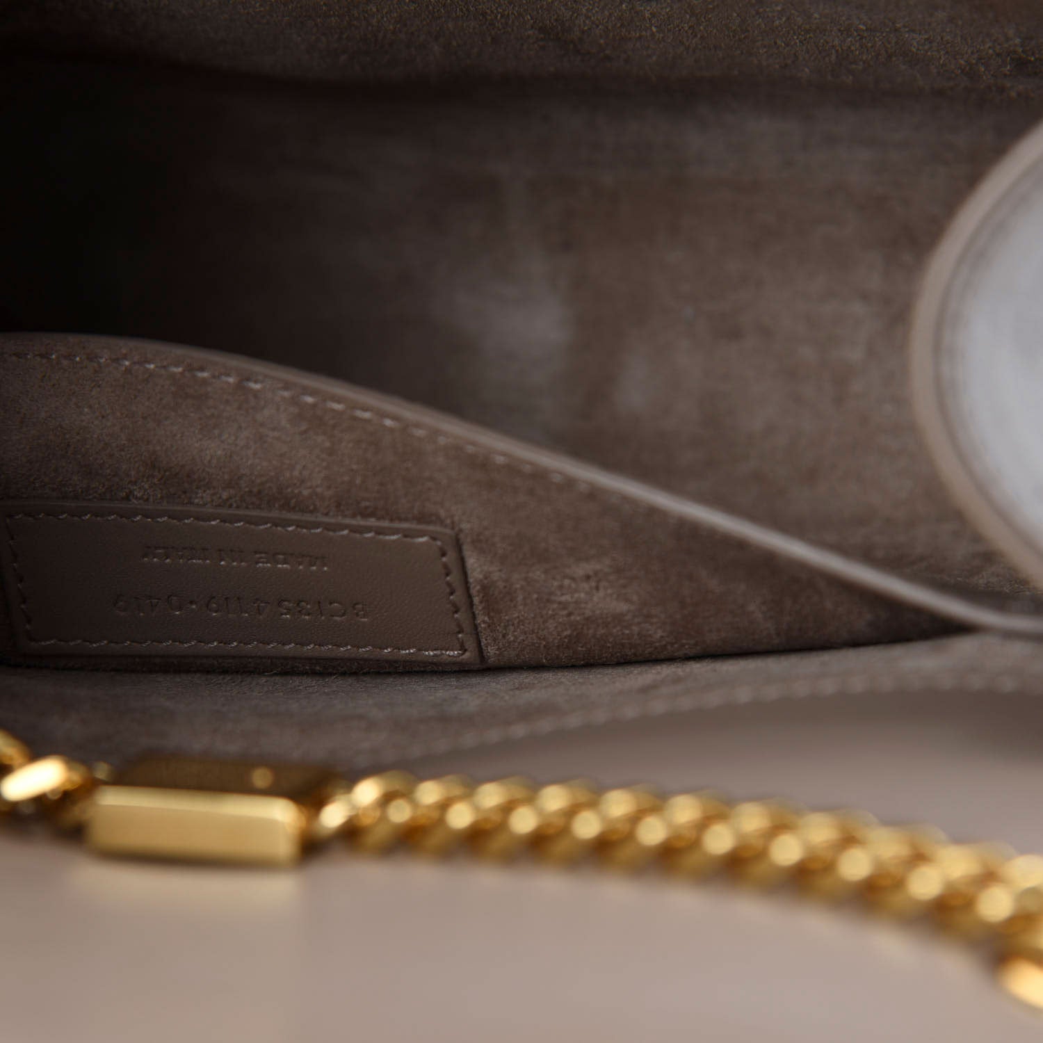 Saint Laurent Smooth Calfskin Medium Classic Monogram Kate Tassel Satchel Dark Beige 10 of 11