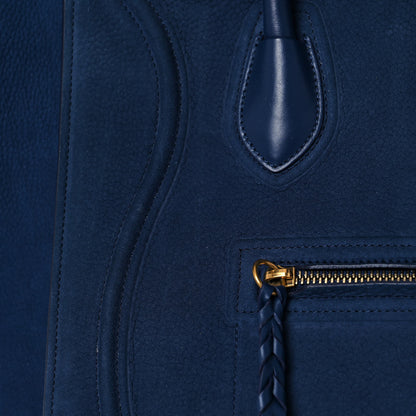 Celine Nubuck Calfskin Medium Phantom Luggage Navy Blue 10 of 15