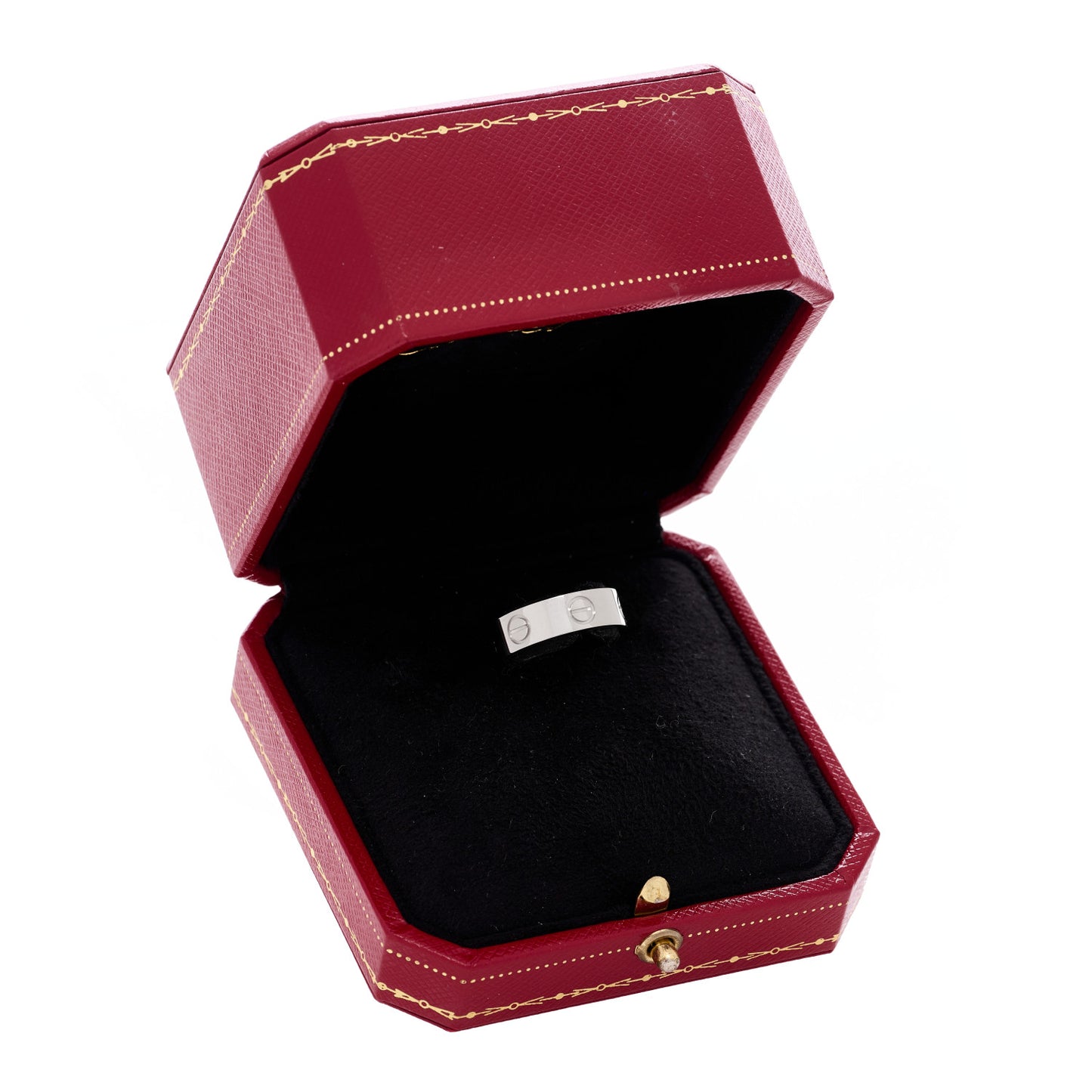 18K White Gold 5.5mm LOVE Ring 48 4.5