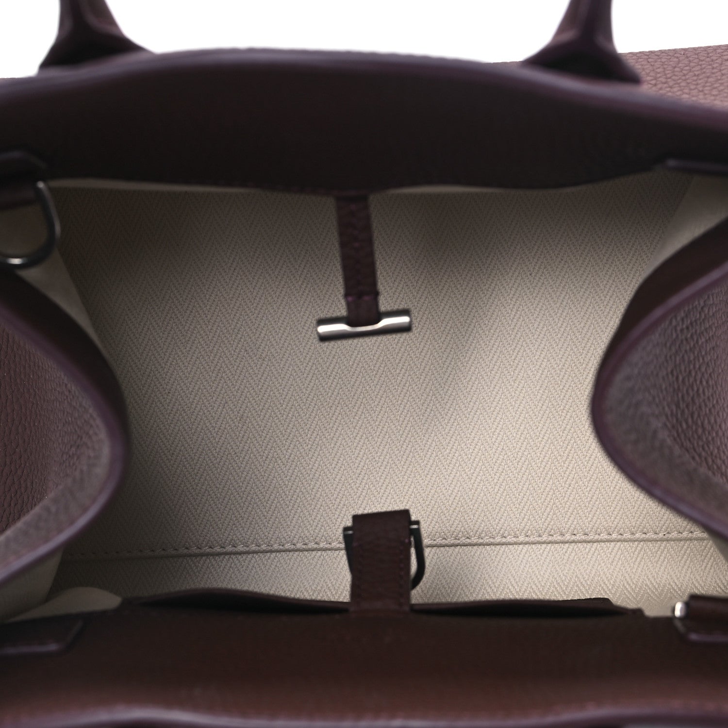 The Row Grained Calfskin Soft Margaux 10 Bag Dark Mocha 5 of 9