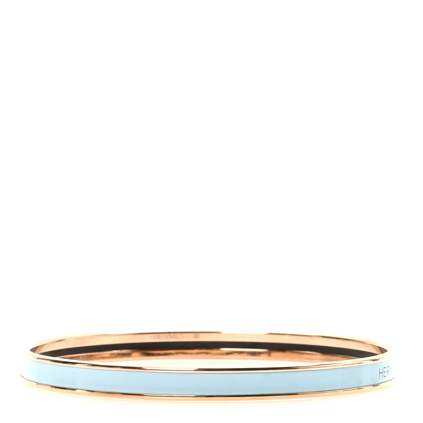Enamel Printed Extra Narrow Bracelet 70 Bleu Polaire