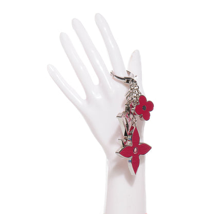 Louis Vuitton Fleur d Epi Bag Charm Fuchsia 2 of 3