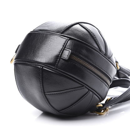 Gucci Piuma Lux Energy Mini Tifosa Basketball Shaped Shoulder Bag Black 9 of 10
