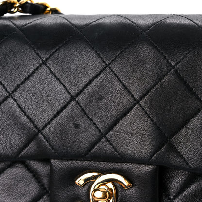Chanel Lambskin Quilted Small Double Flap Black 21 of 24