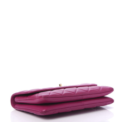 Chanel Lambskin Quilted Medium Trendy CC Flap Dark Pink 4 of 11