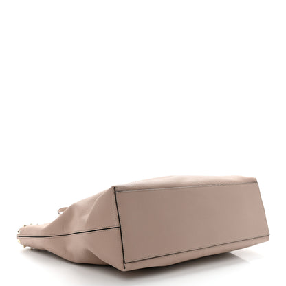 Valentino Garavani Grained Calfskin Rockstud Shoulder Tote Poudre 4 of 11