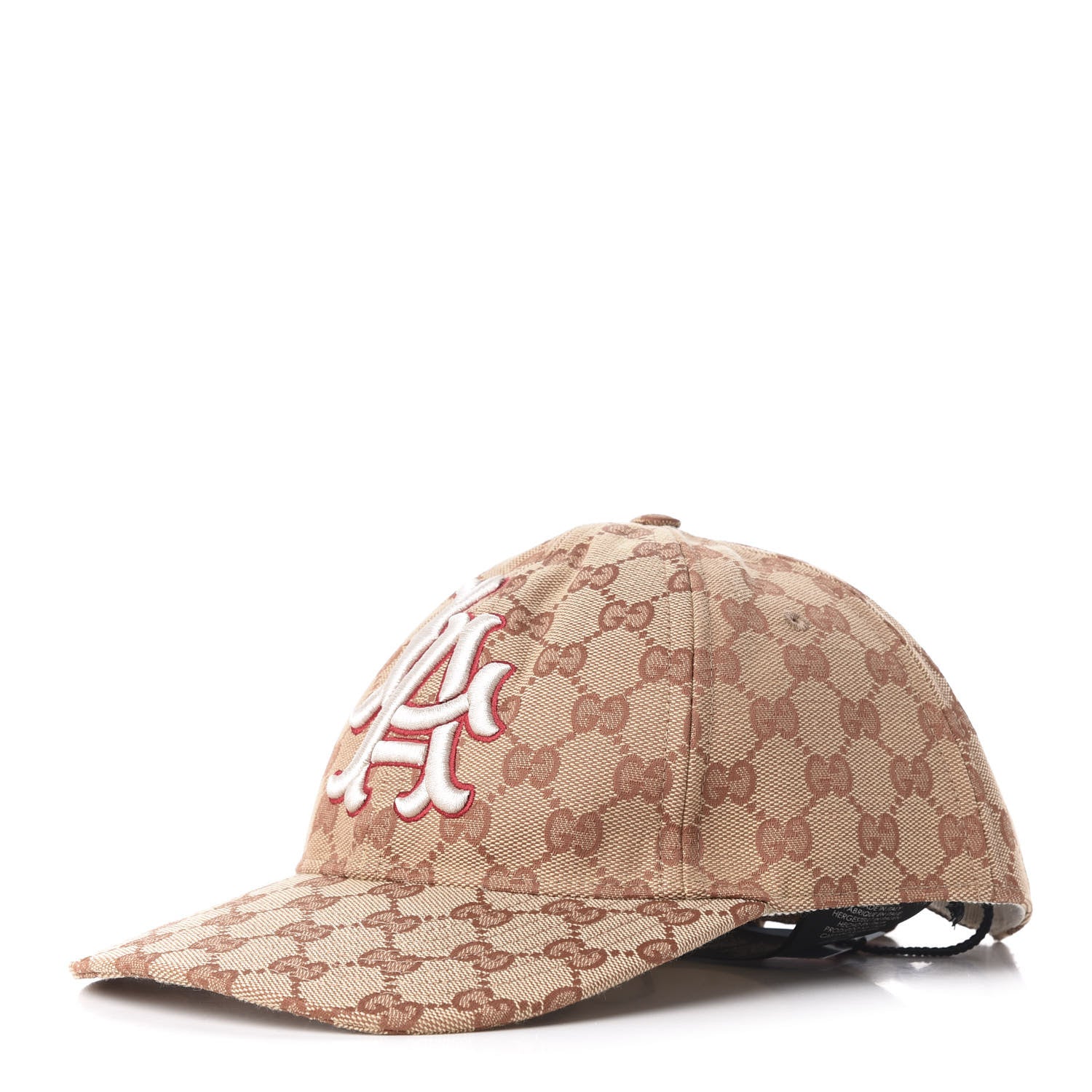 Gucci X MLB Monogram LA Dodgers Baseball Hat 57-61 Beige Ruggine 1 of 7