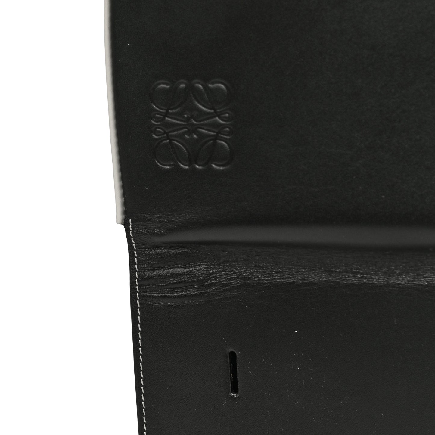 Soft Calfskin Heel Bag Black Soft White