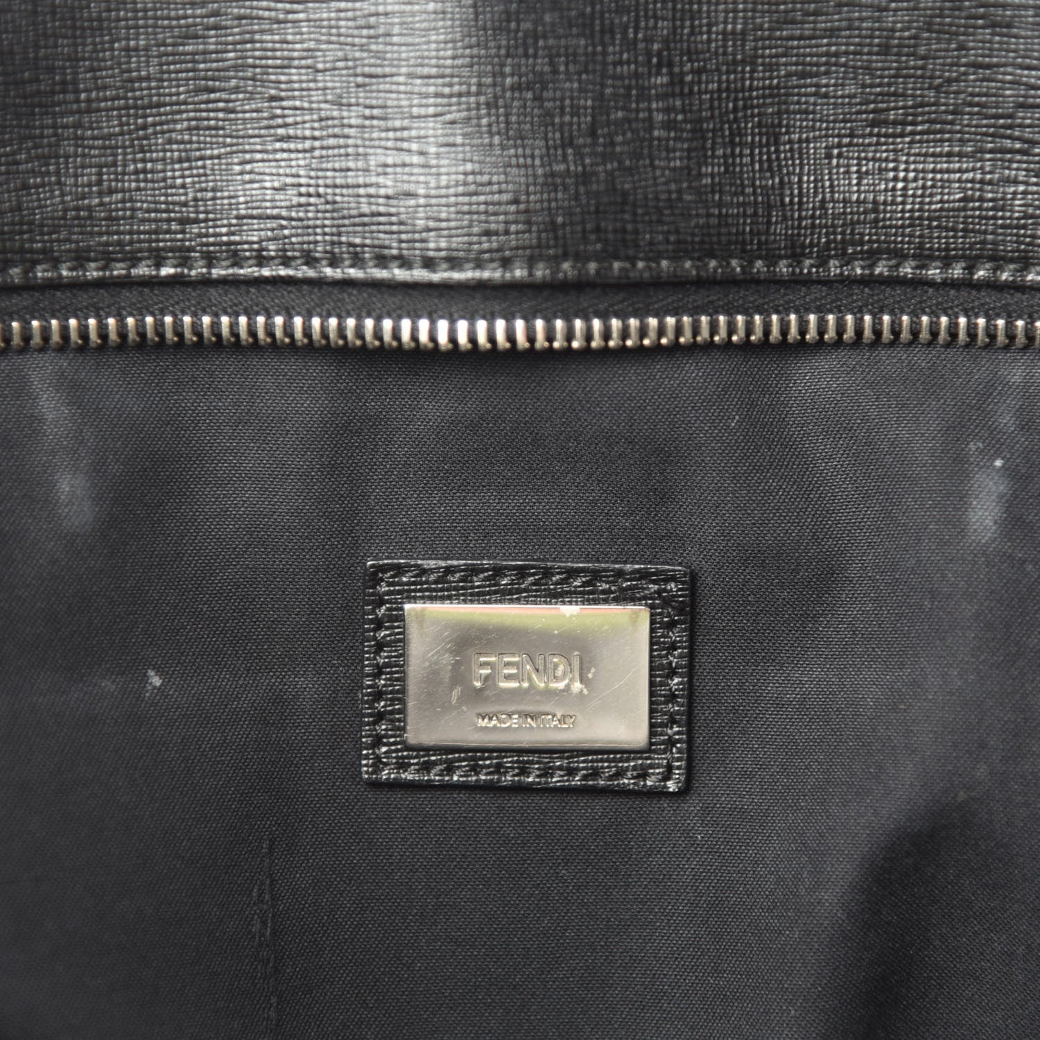 Fendi Vitello Elite Cuoio Monster Buggies Medium Roll Tote Lollypop Black 17 of 19