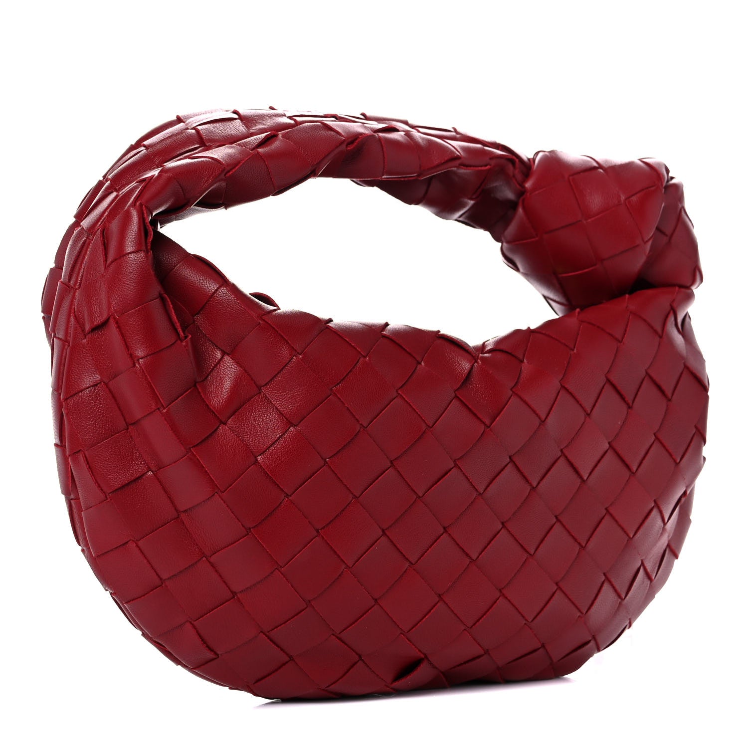 Bottega Veneta Nappa Intrecciato Mini Jodie Dark Red 3 of 8