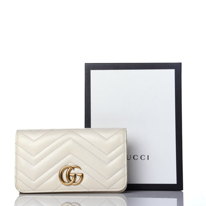Gucci Calfskin Matelasse GG Marmont Mini Bag White 9 of 9
