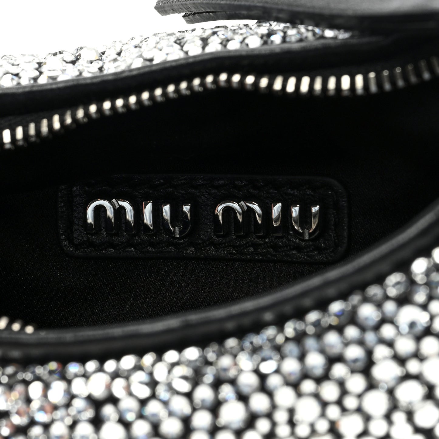 Crystal Silk Starlight Mini Wander Hobo Black