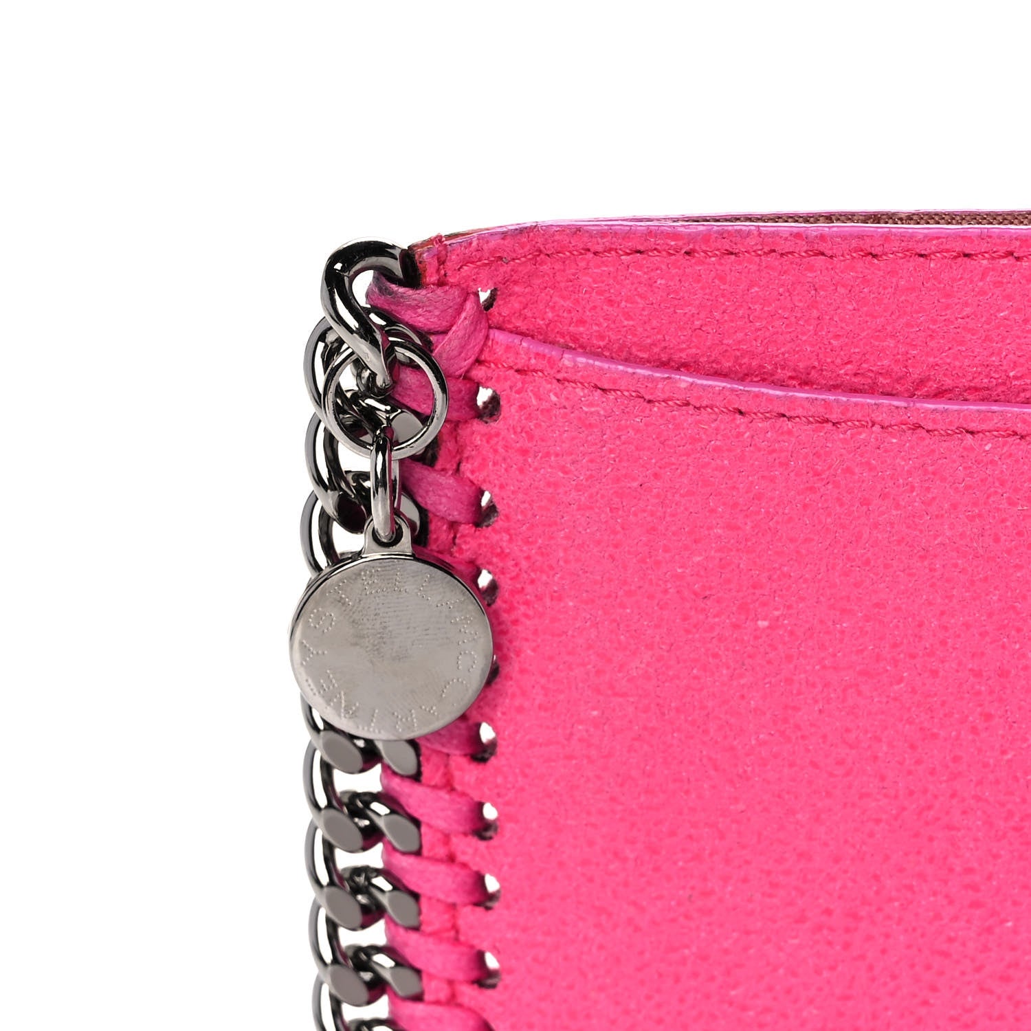 Stella McCartney Shaggy Deer Falabella Card Holder Hot Pink 8 of 8