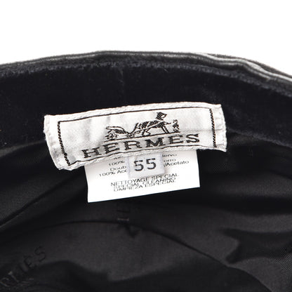 Hermes Deerskin Frida Hat 55 Black 6 of 6