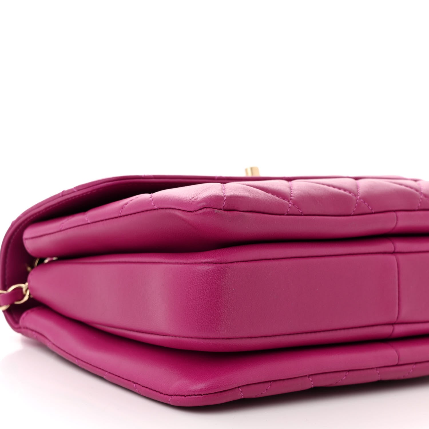 Chanel Lambskin Quilted Small Trendy CC Dual Handle Flap Bag Dark Pink 9 of 10