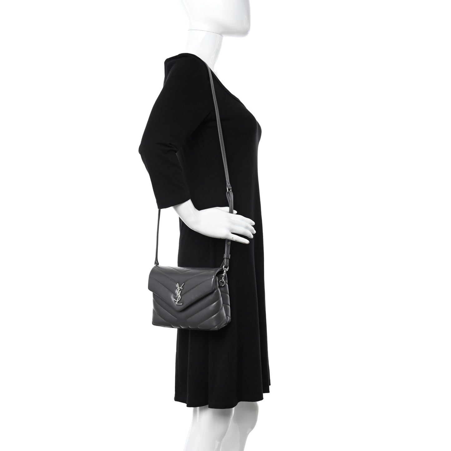 Calfskin Y Quilted Monogram Toy Loulou Crossbody Bag Storm