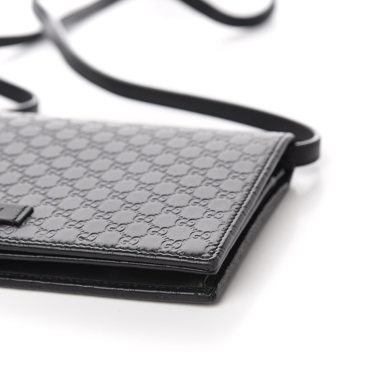 Gucci Microguccissima Crossbody Wallet Black 8 of 11