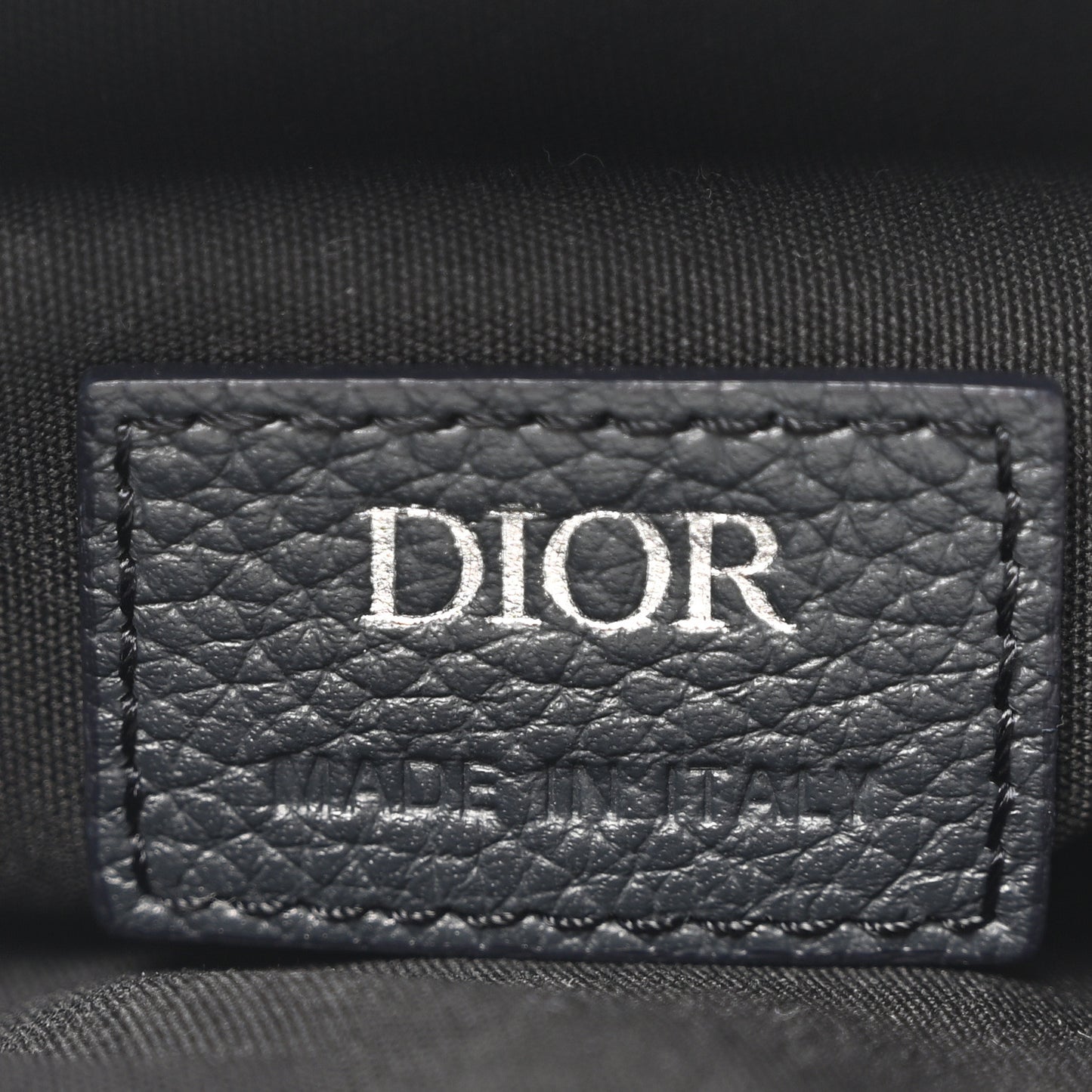 Oblique Mens Saddle Bag Black Blue