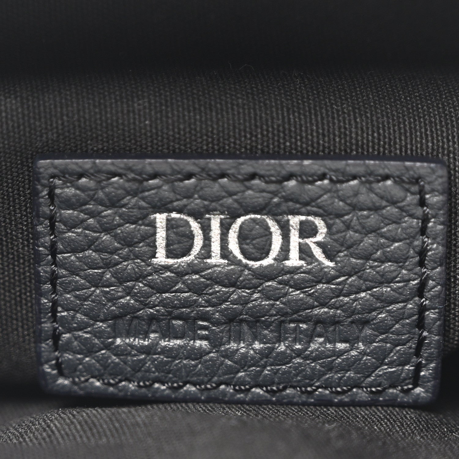 Christian Dior Oblique Mens Saddle Bag Black Blue 6 of 9