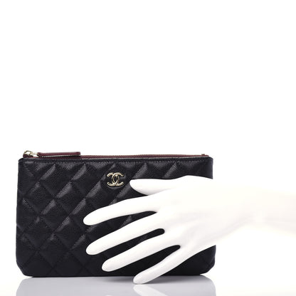 Chanel Caviar Quilted Cosmetic Case Black 2 of 8
