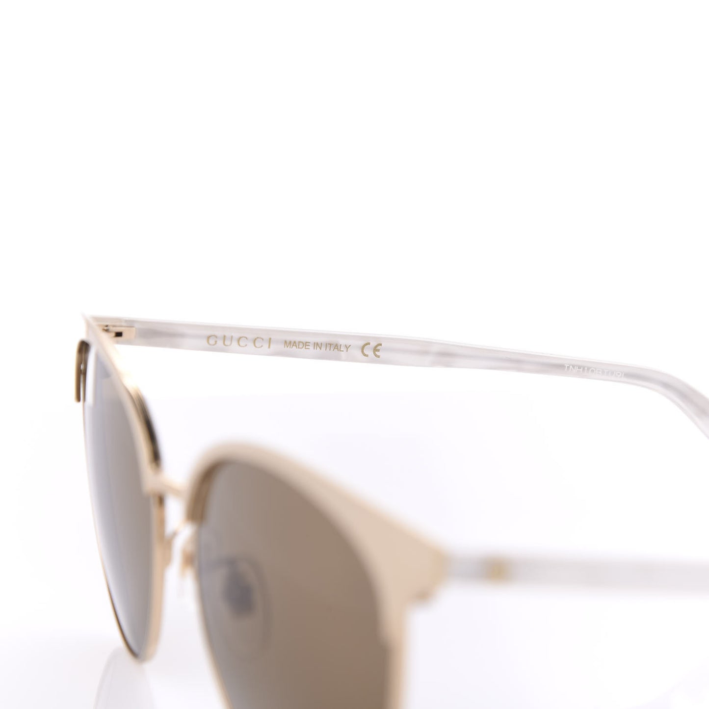 Round Metal GG0245S Sunglasses Gold