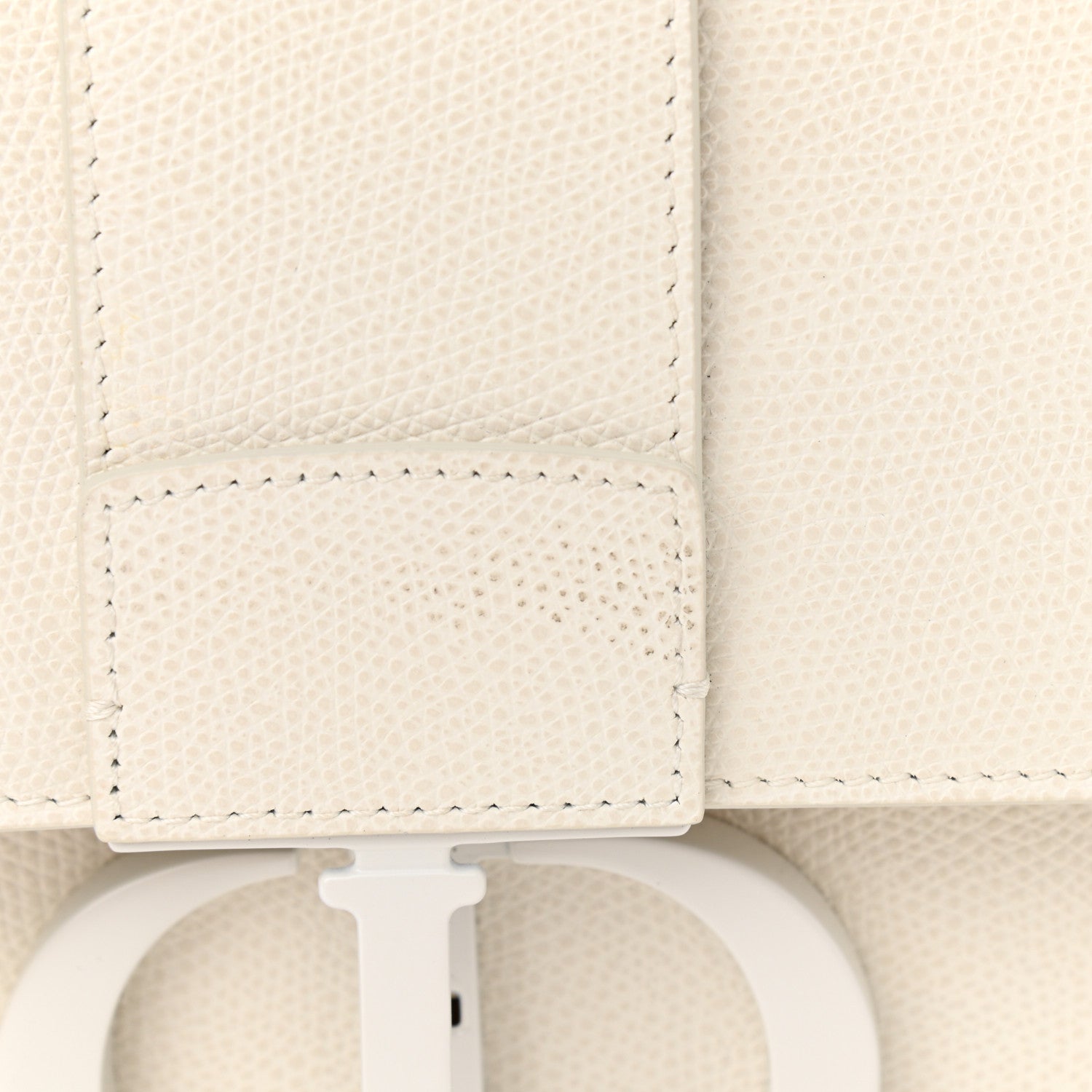 Christian Dior Ultra Matte Grained Calfskin 30 Montaigne Flap Bag White 11 of 11