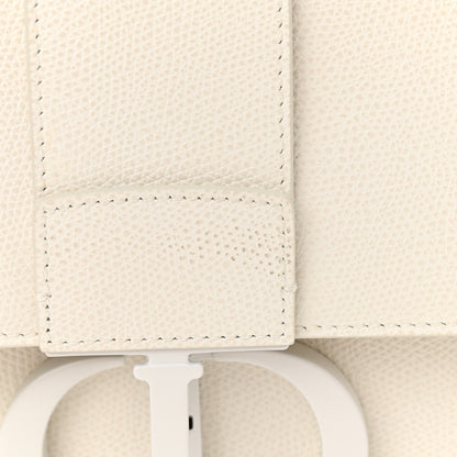 Christian Dior Ultra Matte Grained Calfskin 30 Montaigne Flap Bag White 11 of 11