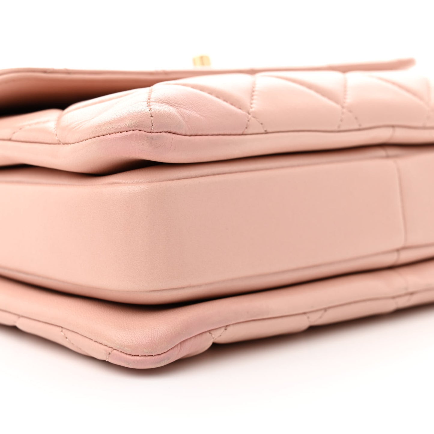 Lambskin Quilted Small Trendy CC Flap Dual Handle Bag Light Pink