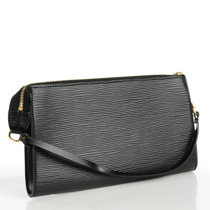Louis Vuitton Epi Pochette Accessories 24 Black 3 of 7