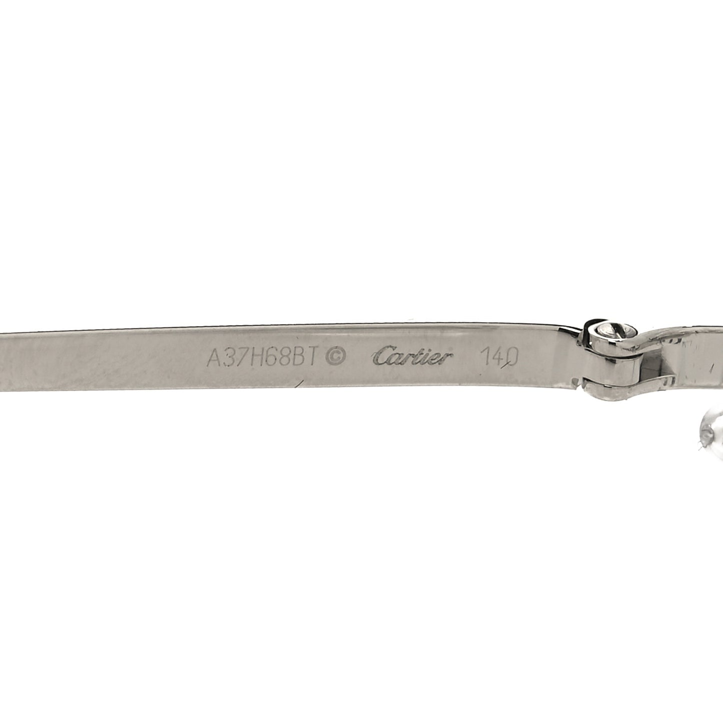 Panthere De Cartier Eyeglasses Silver