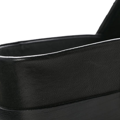 Chanel Lambskin Quilted CC Clogs 39 Black 10 of 12