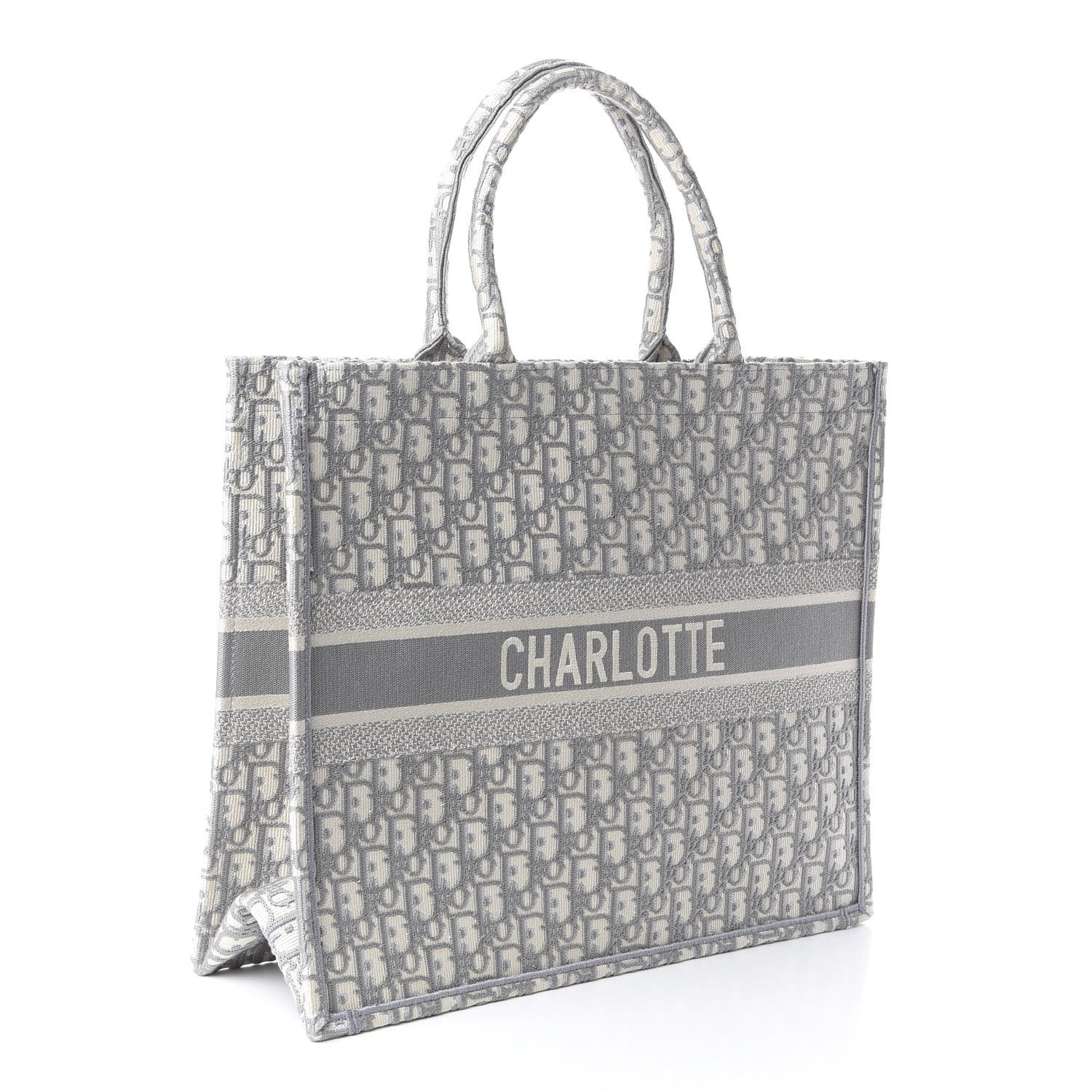 Christian Dior Oblique Large Book Tote Grey 2 of 8