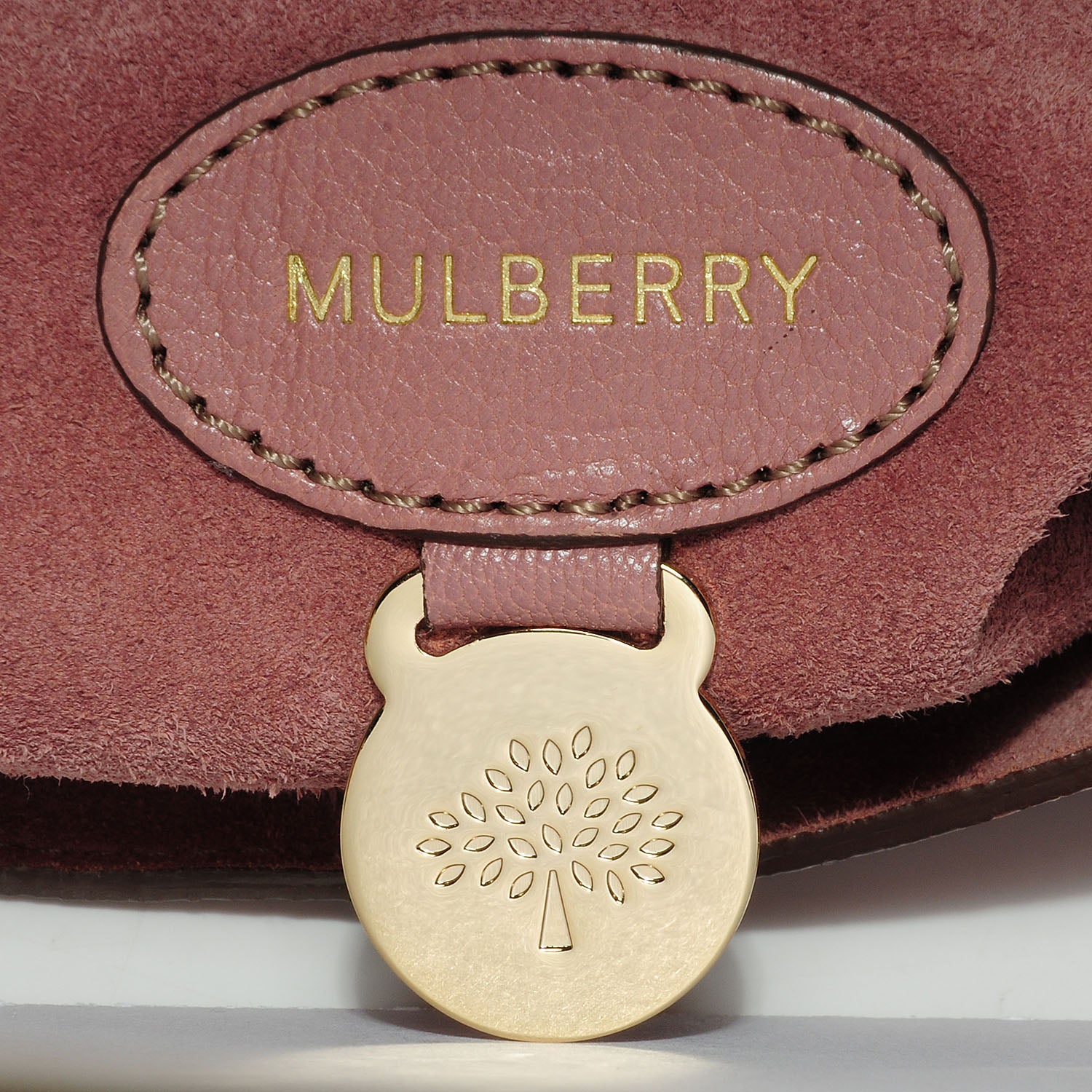 Mulberry Glossy Goat Small Lily Flap Dark Blush 10 of 12