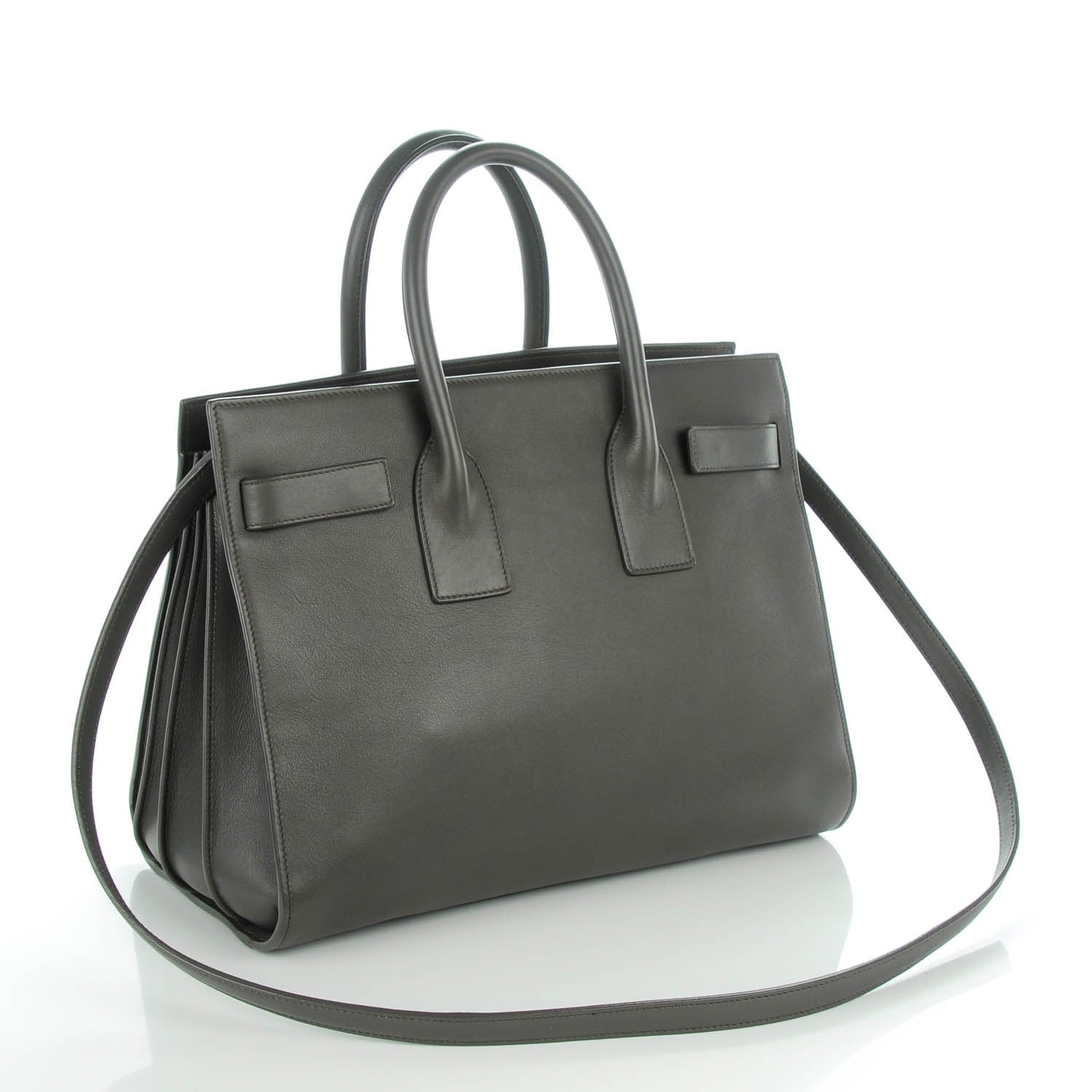 Saint Laurent Calfskin Small Sac De Jour Fog 3 of 7