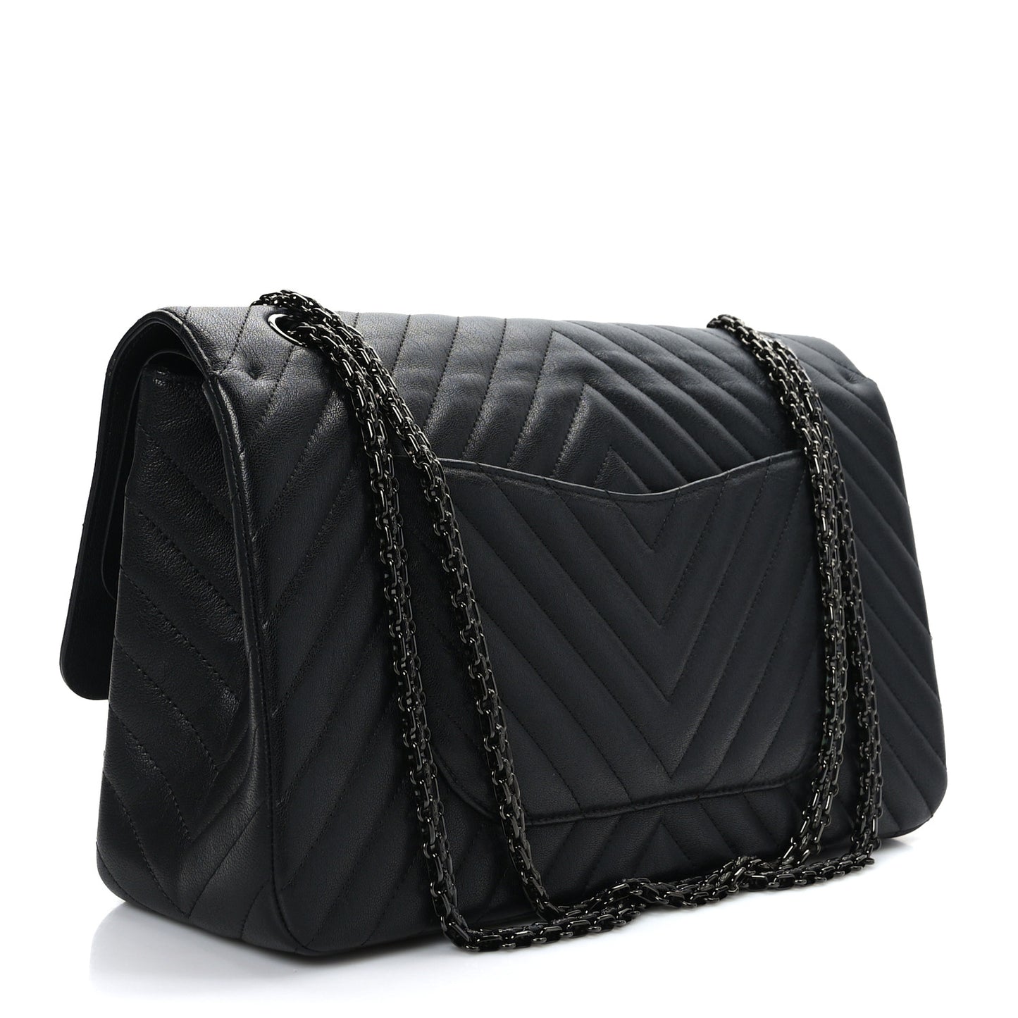 Sheepskin Chevron Quilted 2.55 Reissue 227 Flap So Black