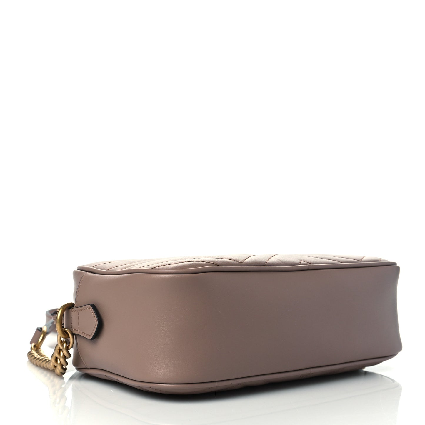 Calfskin Matelasse Small GG Marmont Chain Shoulder Bag Porcelain Rose