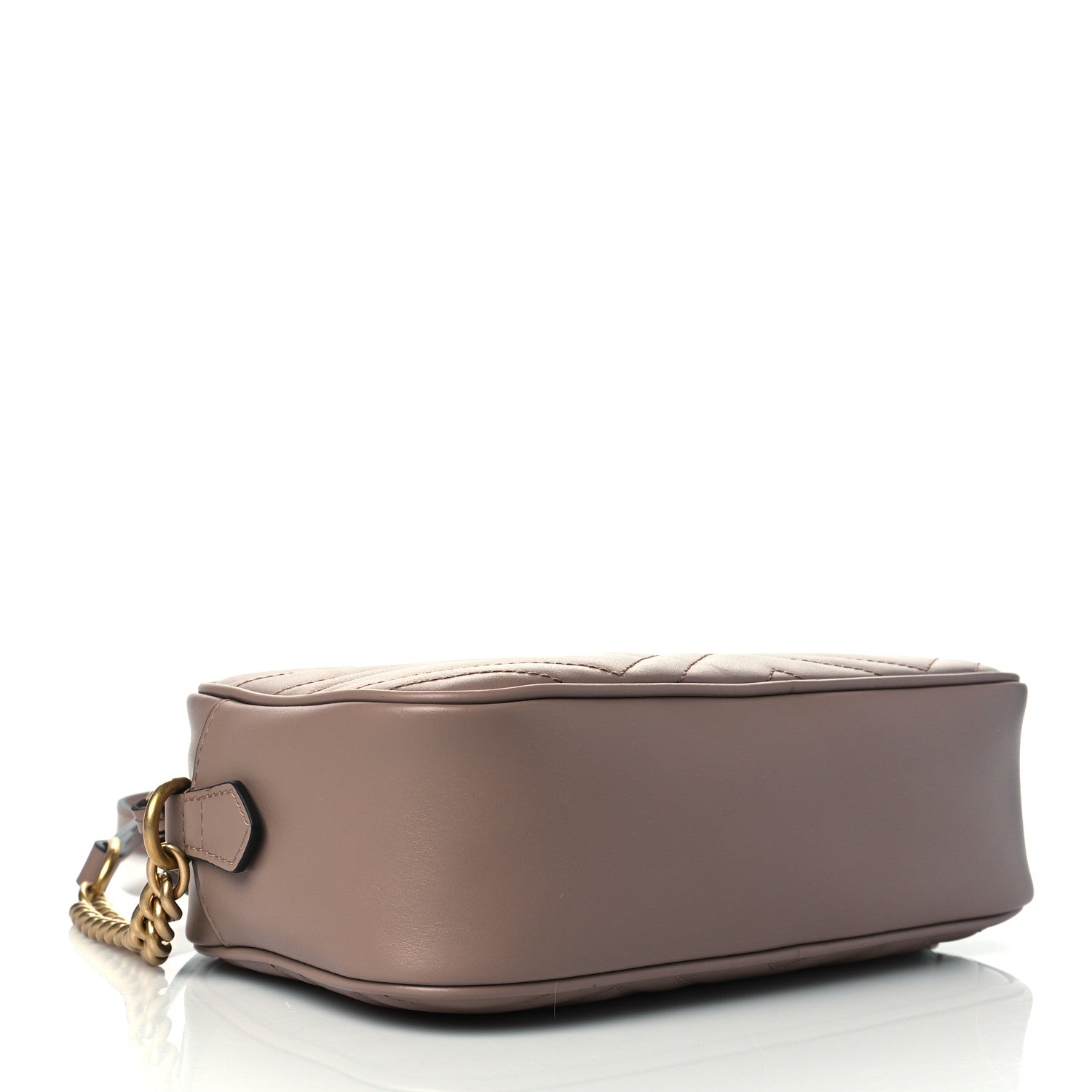 Gucci Calfskin Matelasse Small GG Marmont Chain Shoulder Bag Porcelain Rose 4 of 11