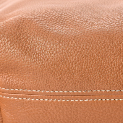 Prada Vitello Daino Logo Hobo Cuoio 13 of 16