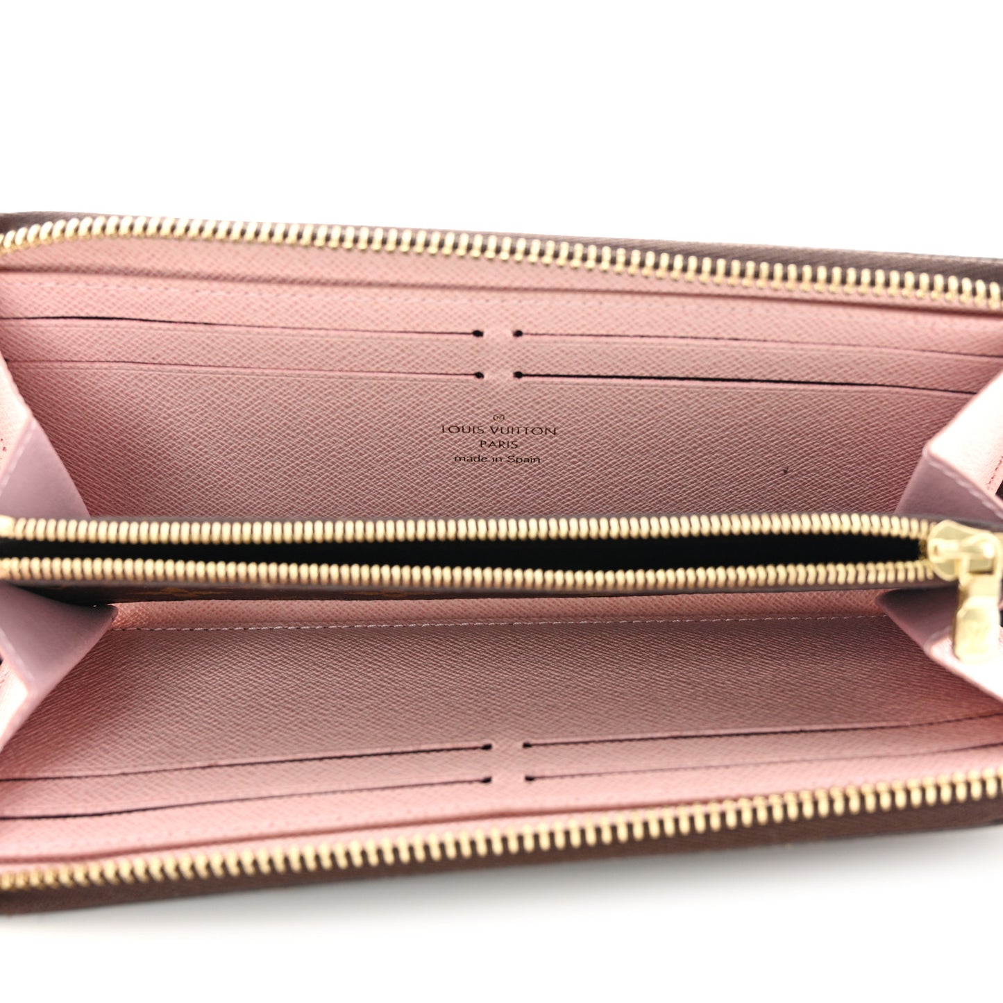 Monogram Clemence Wallet Rose Ballerine