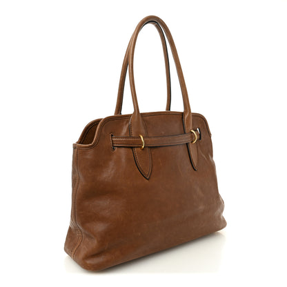 Miu Miu Nappa Aviator Medium Aventure Bag Rovere 3 of 9
