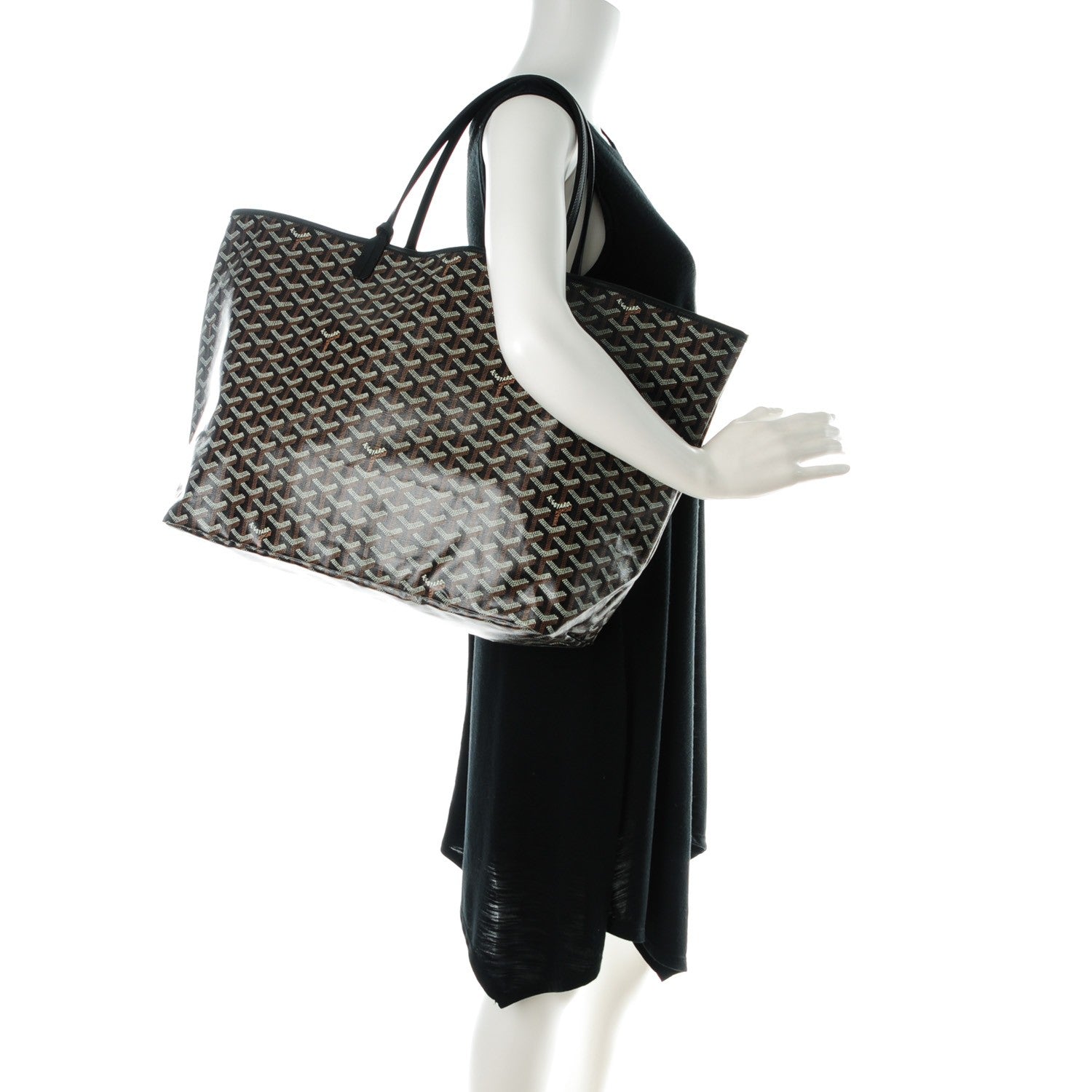 Goyard Goyardine Saint Louis GM Black 2 of 8