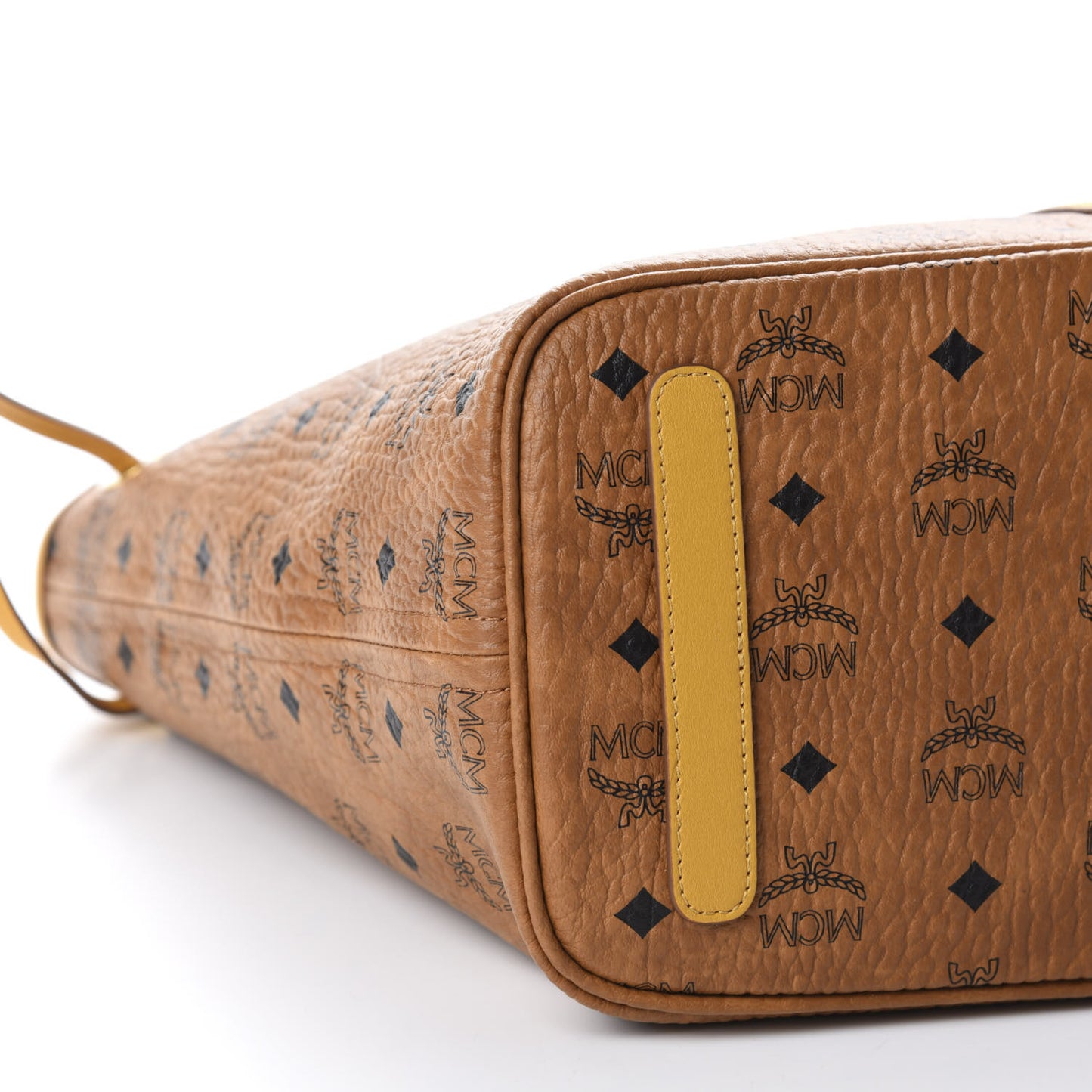 Visetos Medium Liz Reversible Shopper Tote Cognac Yellow