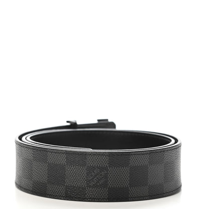 Louis Vuitton Damier Graphite LV Initiales Belt 90 36 2 of 5