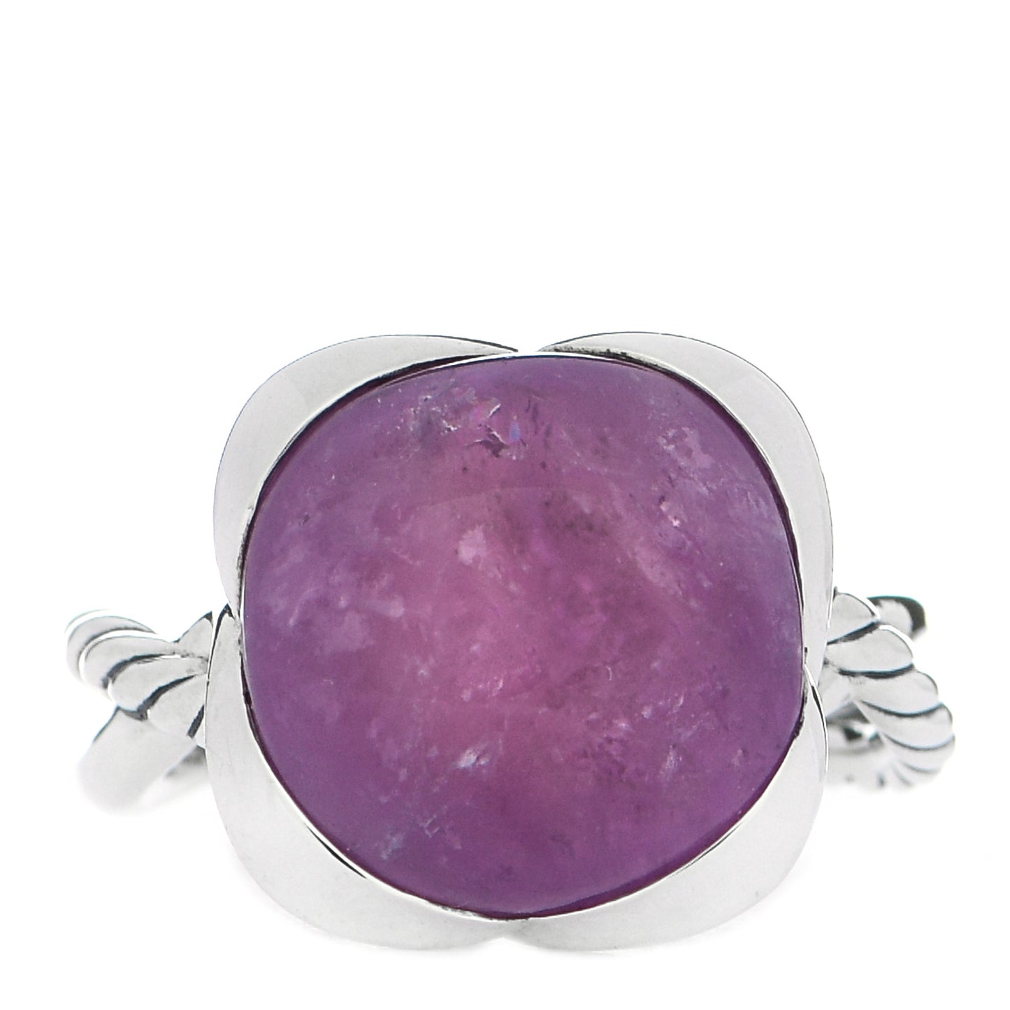 Sterling Silver Amethyst 14mm Continuance Ring 57 8