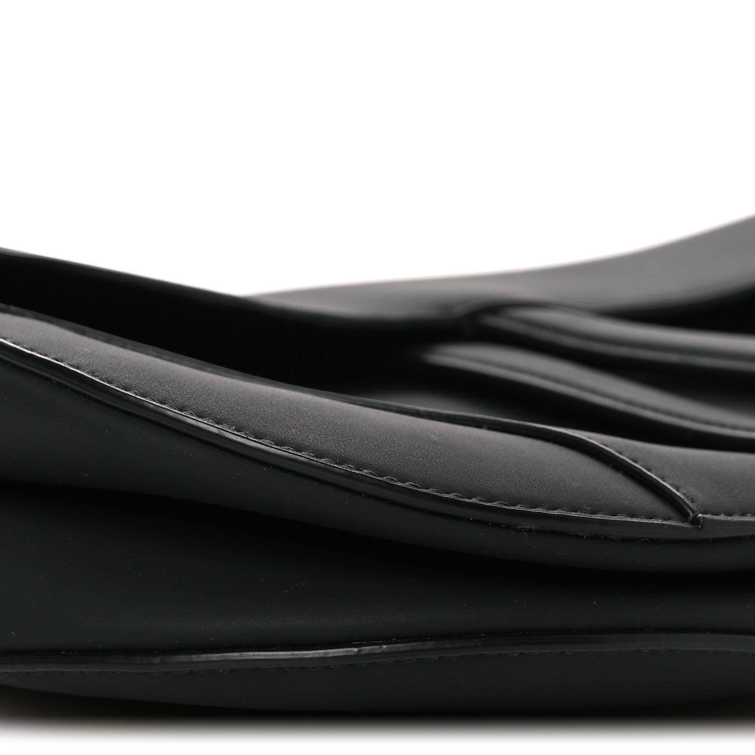 Christian Dior Ultra Matte Calfskin Saddle Bag Black 9 of 10